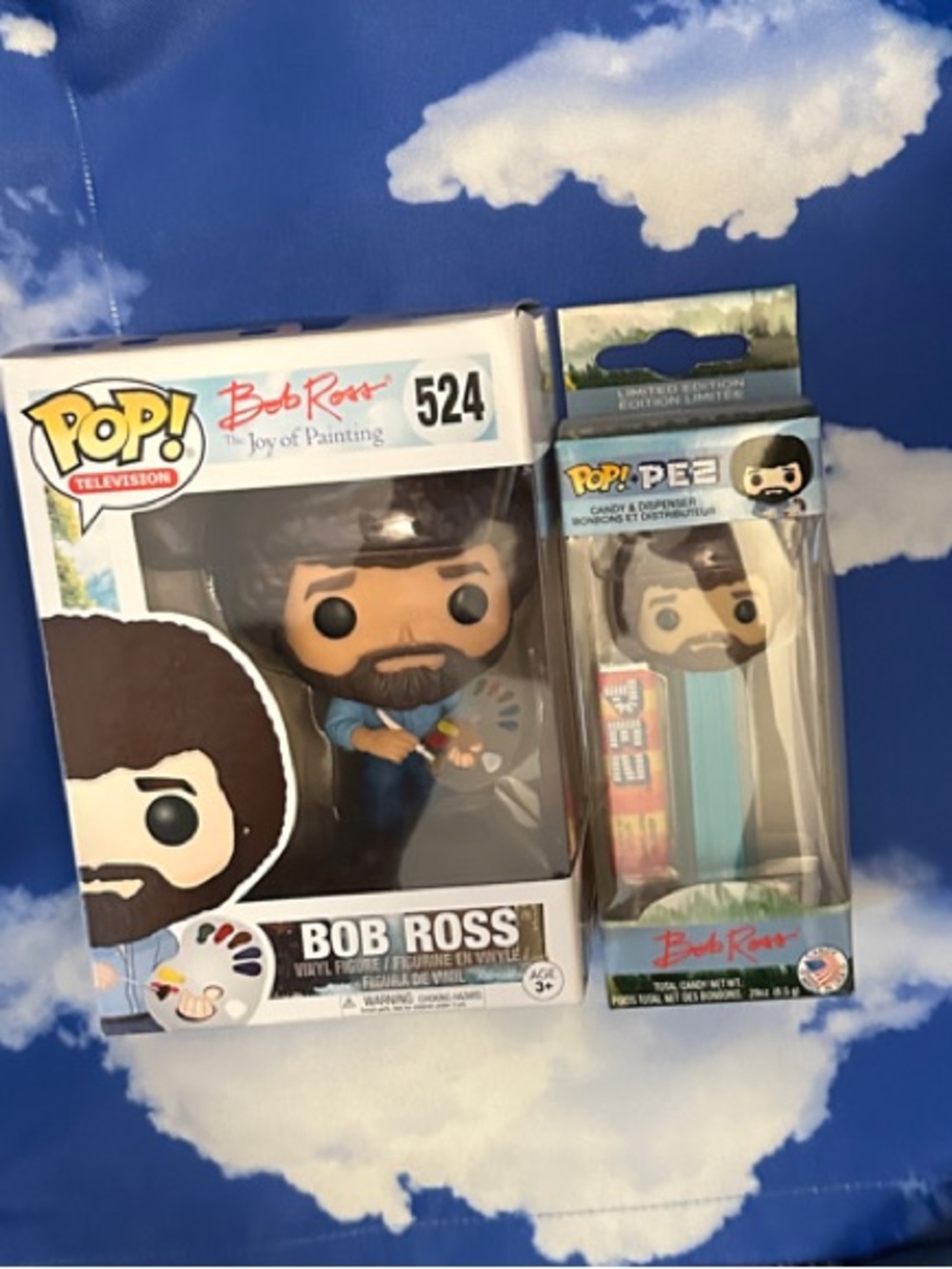 Bob Ross Funko Pop! Vinyl and Pez Set
